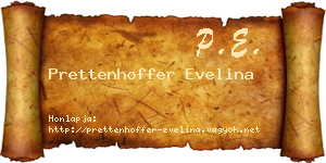 Prettenhoffer Evelina névjegykártya